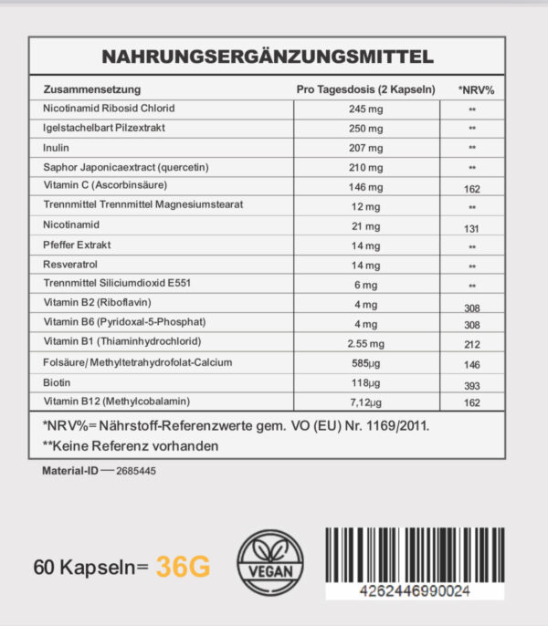 Brainchain™ | Lion's Mane +NR – Bild 6